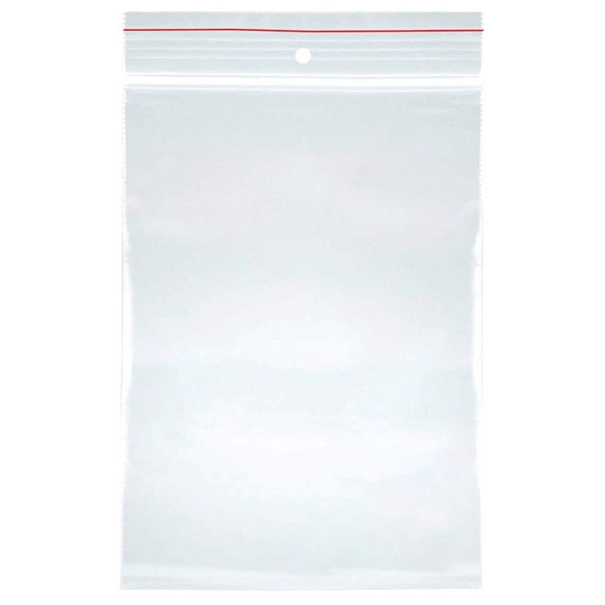 String bag transparent LDPE 190x250mm.