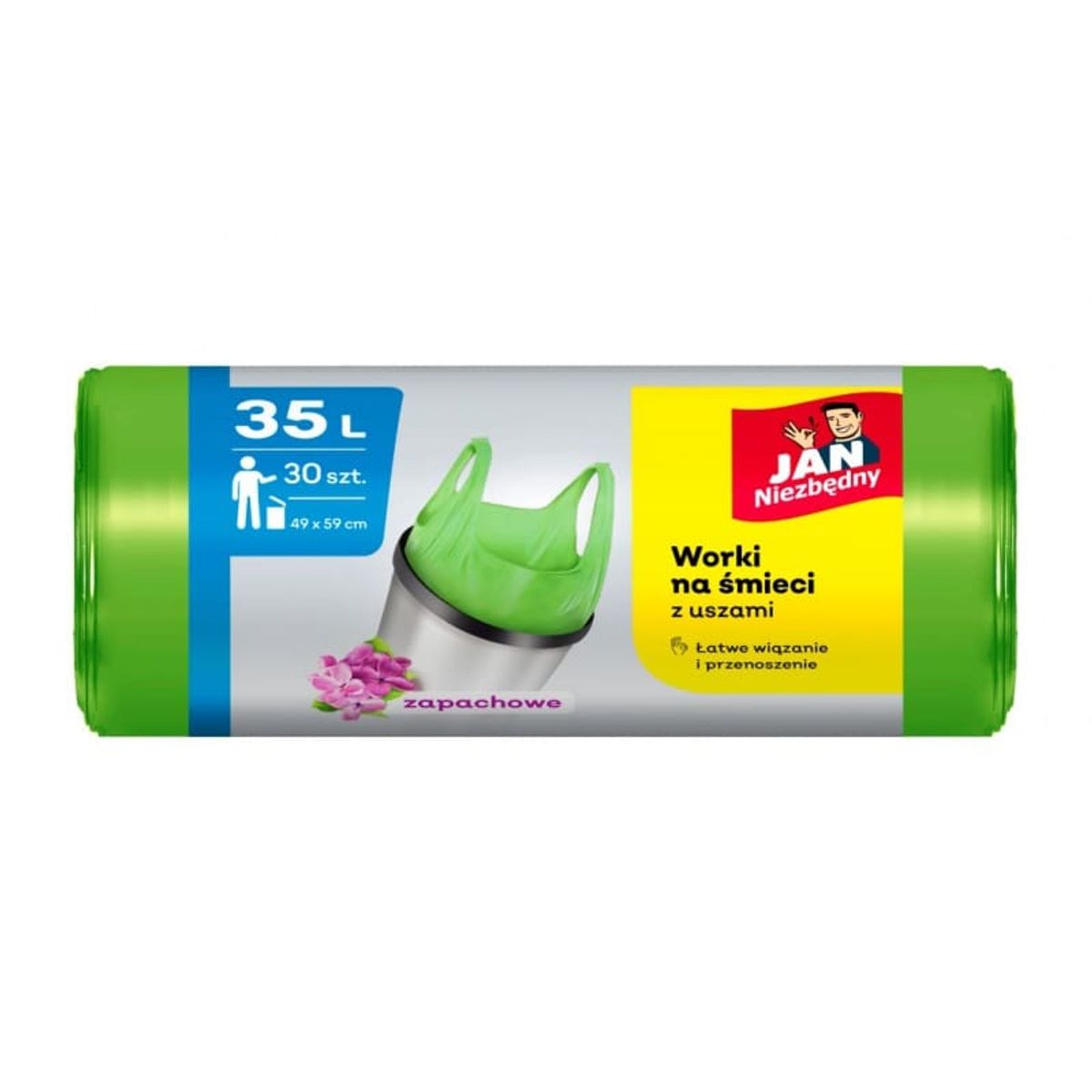 Affaldsposer HDPE 35L Grøn Blomsterduft.