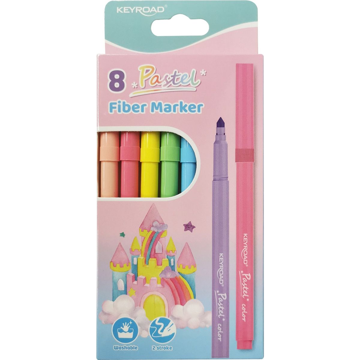 Felt-tip penne Keyroad fiber marker farvemix.