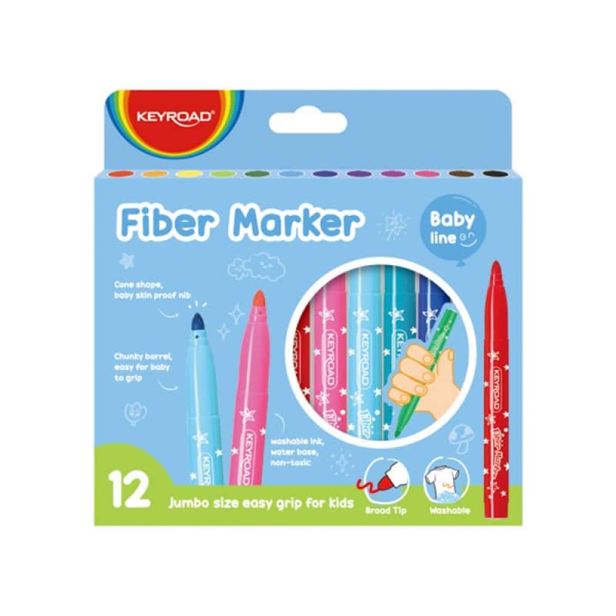 Fiber Tusser Jumbo Assorterede Farver.