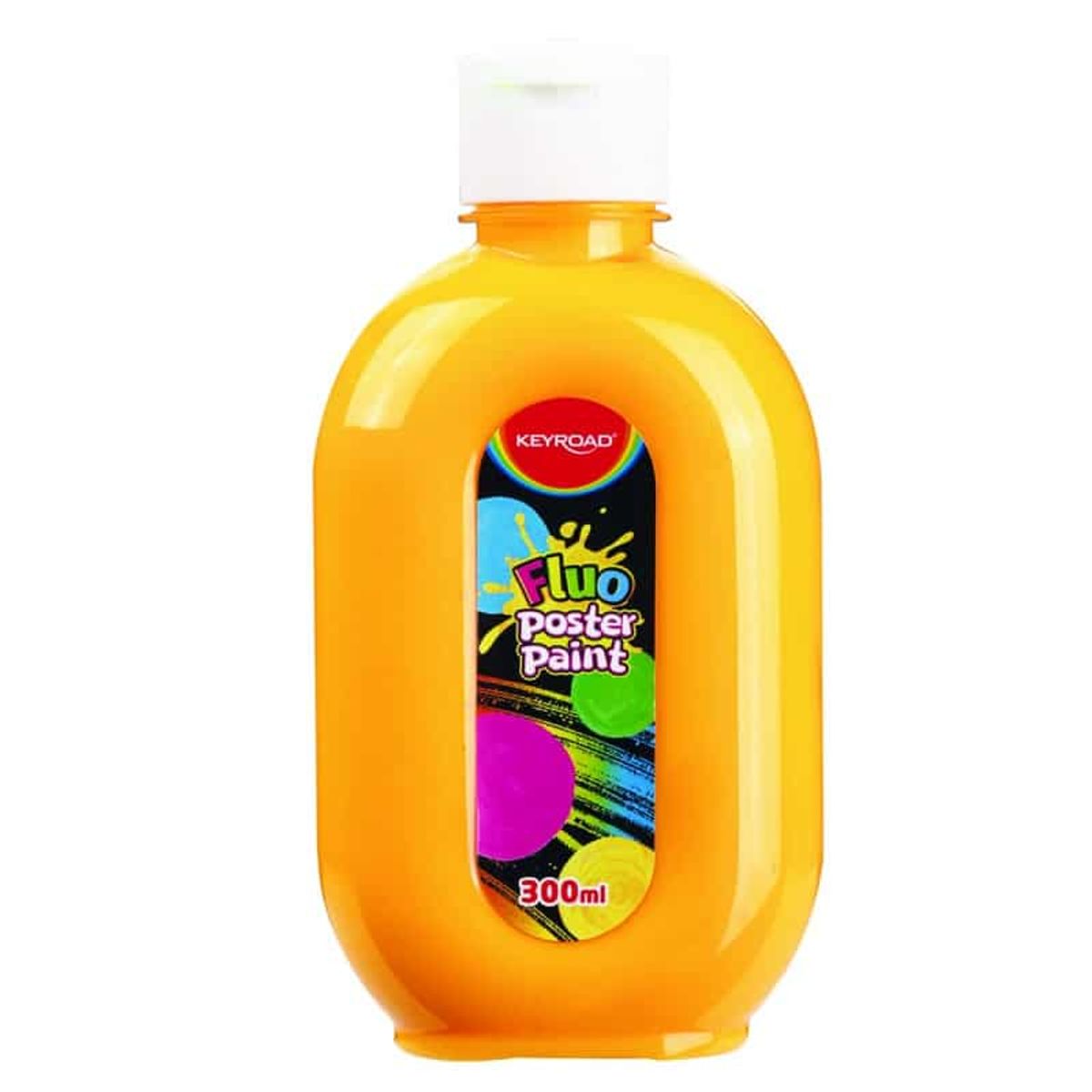 Fluorescerende neon orange plakatmaling 300ml.