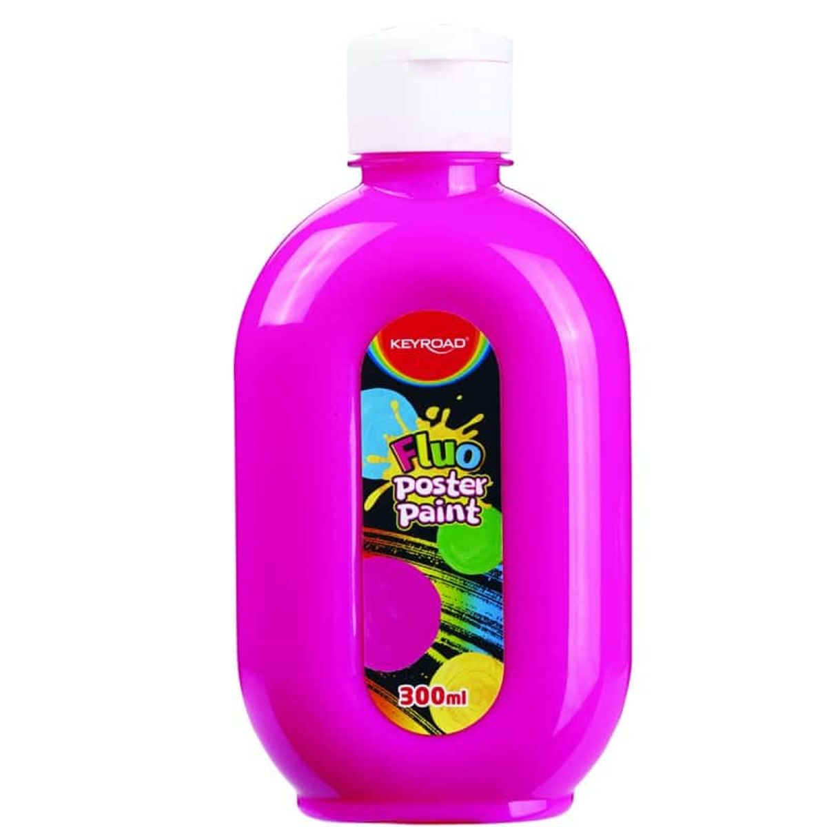 Fluorescerende Plakatmaling Neon Pink 300ml.