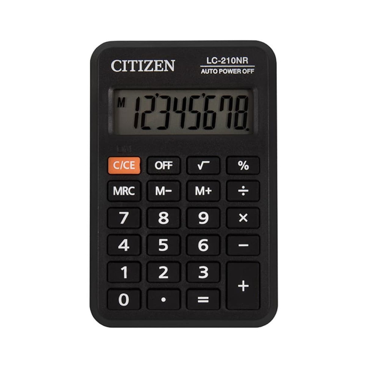 Lommeregner CITIZEN LC210NR 8-cifret display sort.