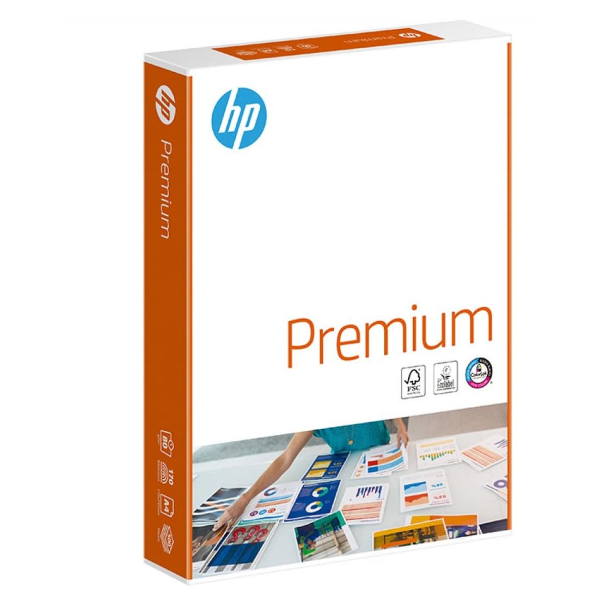 Papir HP Premium A4 80gsm Høj Kvalitet 5 stk.