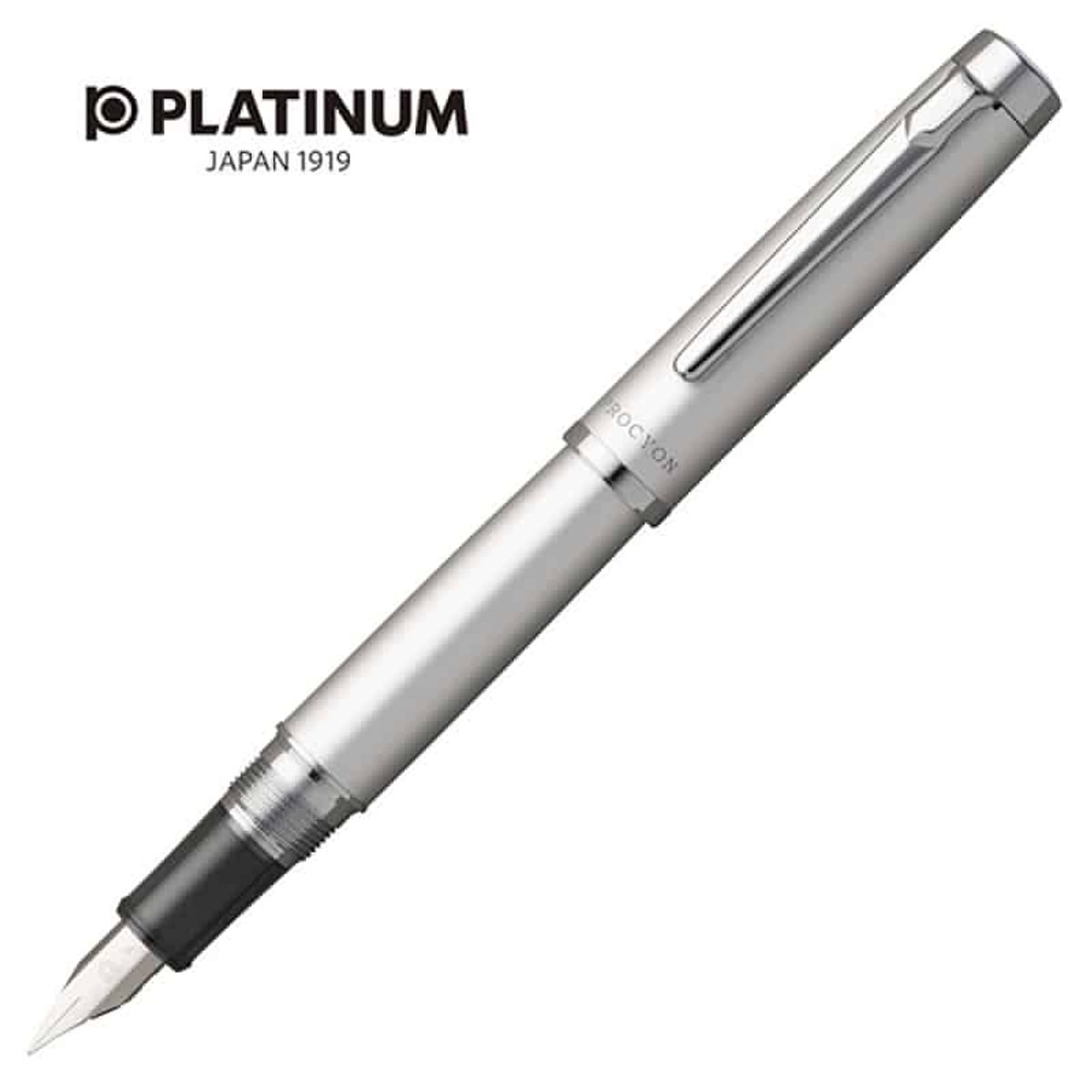 Fyldepen Platinum Procyon Satin Sølv M.