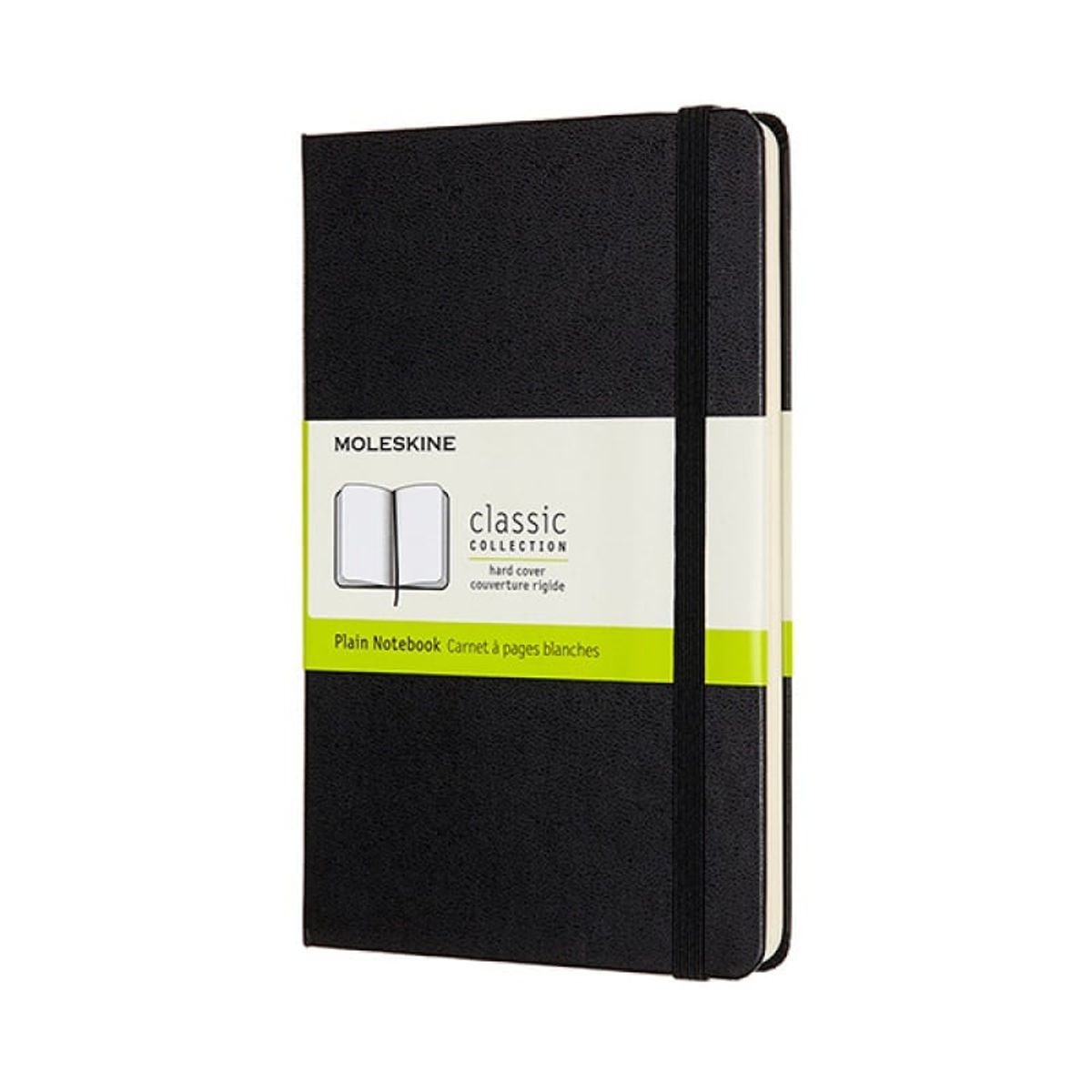 Notesbog Moleskine Classic M, sort, 11.5x18 cm,.