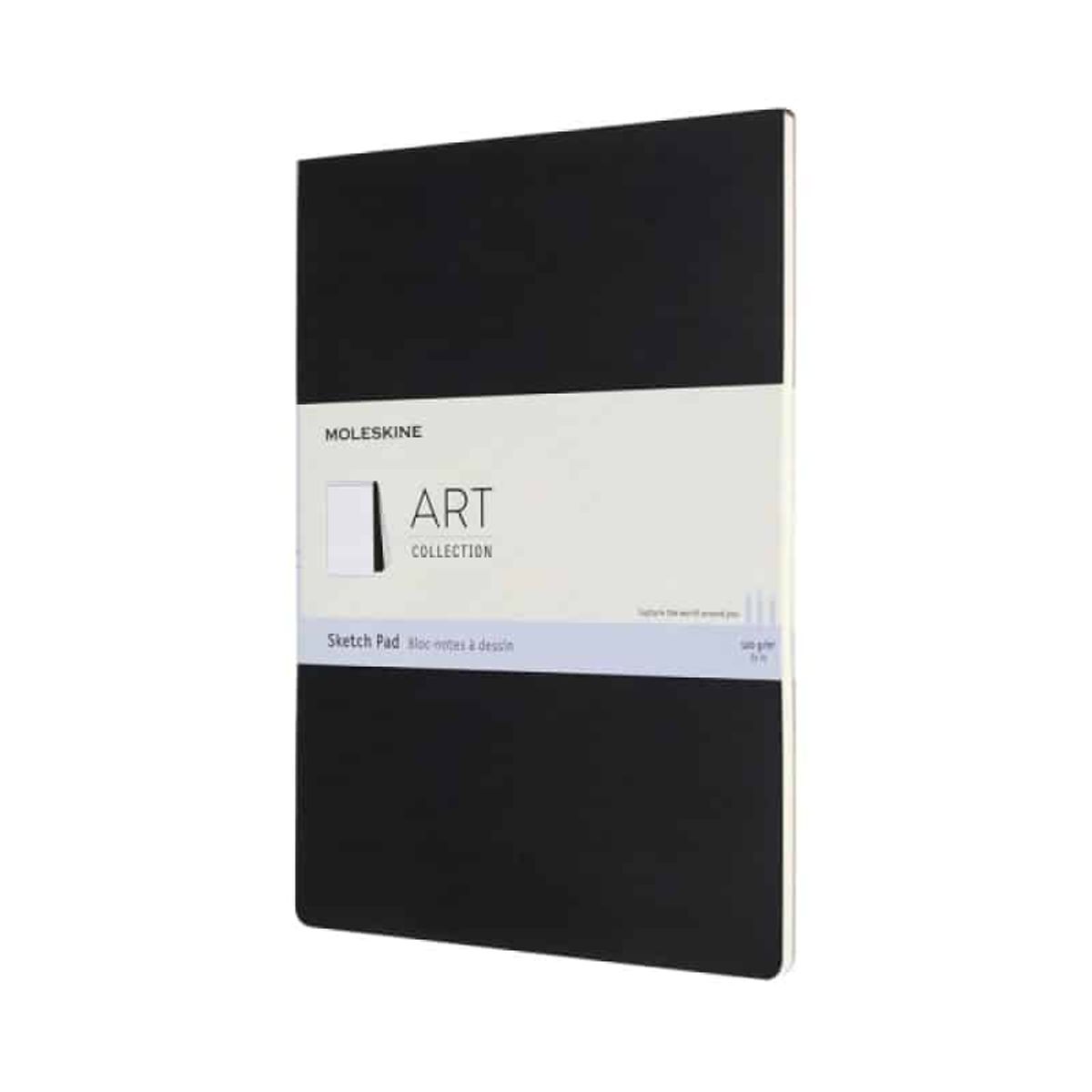 Skitseblok Moleskine A4 48 sider sort.