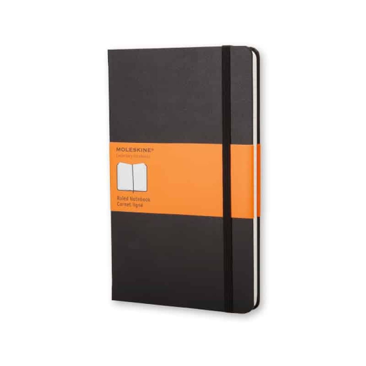 Notatbog Moleskine Classic L Sort Linjeret.