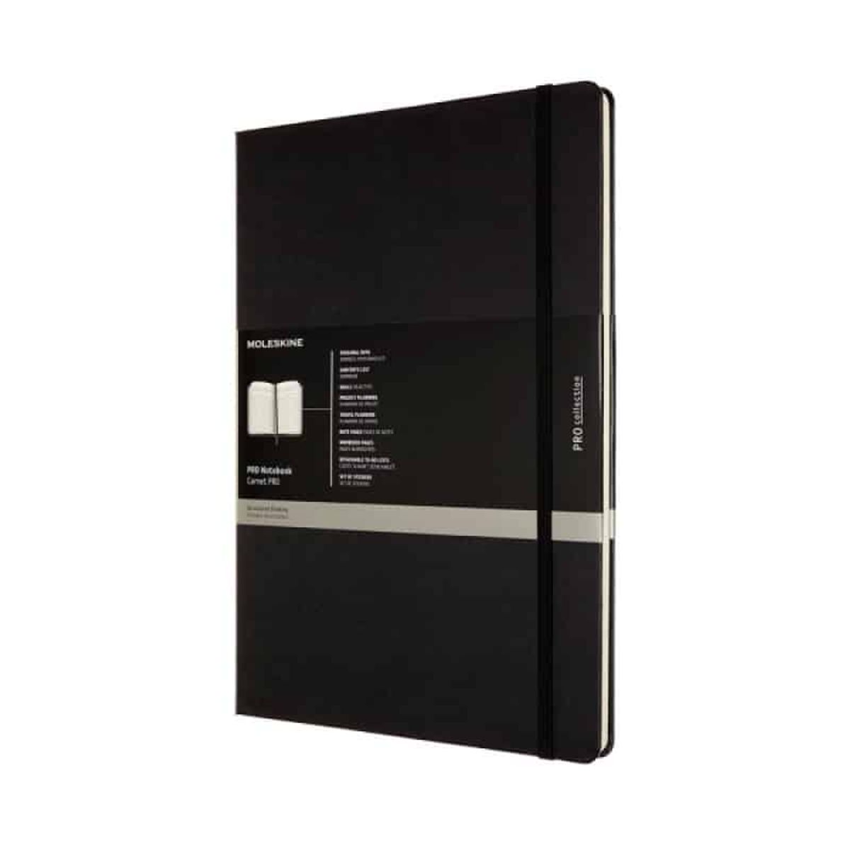 Notebook A4 Sort Hardcover 192 Sider.