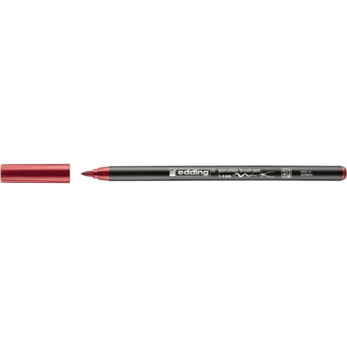 Porcelæns pen EDDING 1-4mm crimson lake 10 stk.