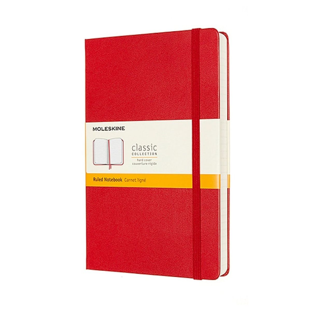 Notatbog Moleskine Classic L Rød Hardcover.