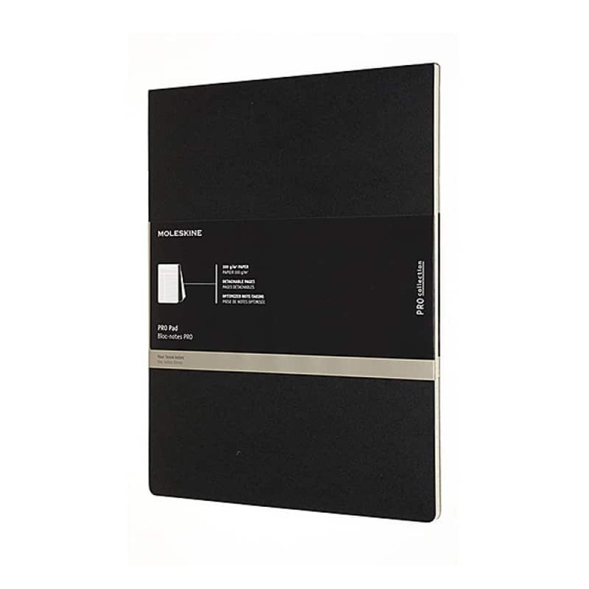 Notesblok PRO Pad Moleskine Letter Sort 96 sider.