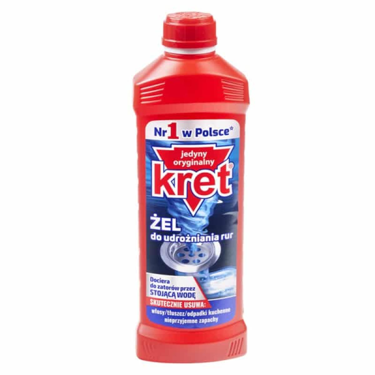 Afløbsrens Gel KRET 500 ml Effektiv.