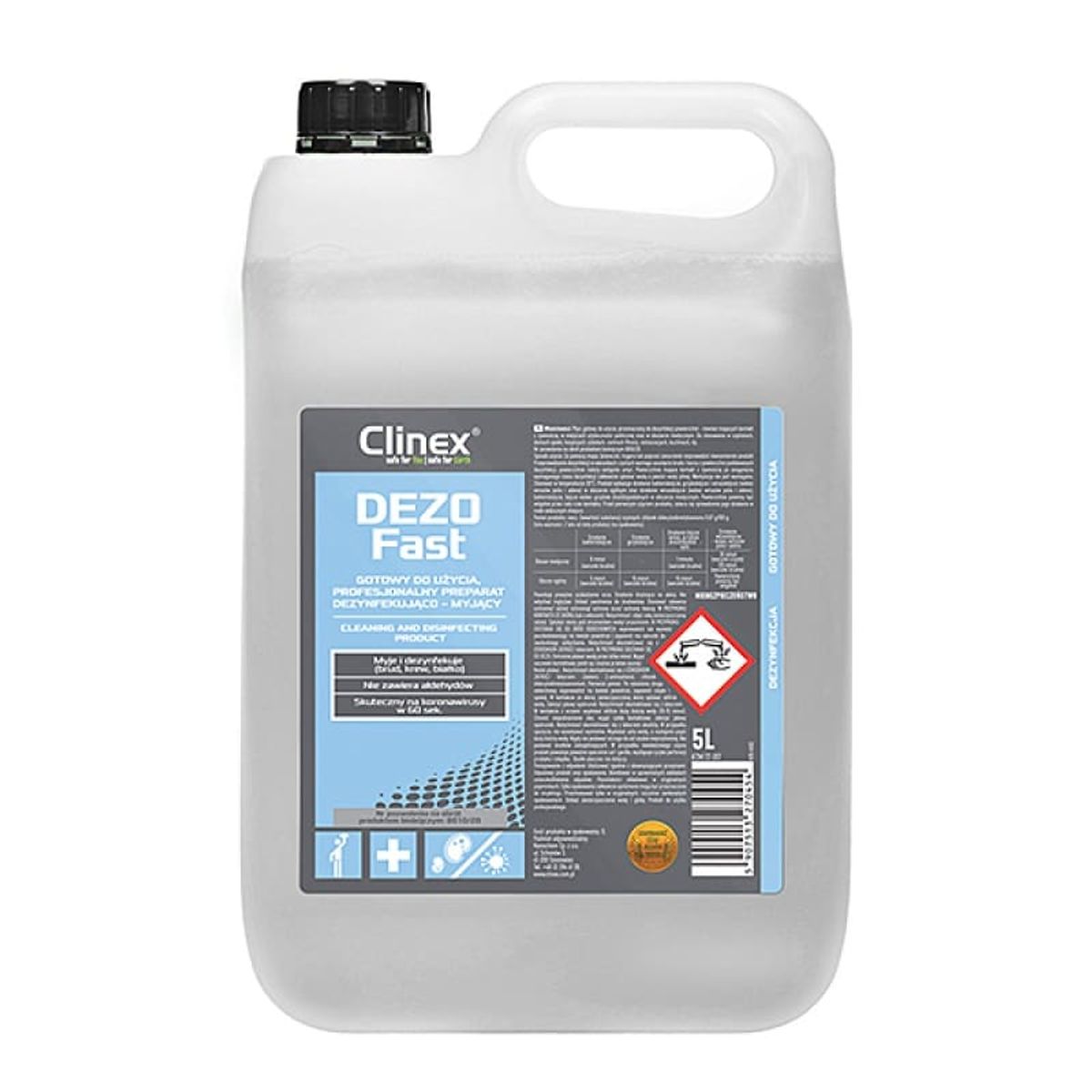 Desinfektionsmiddel CLINEX Dezofast 5L, bakteriedræbende,.