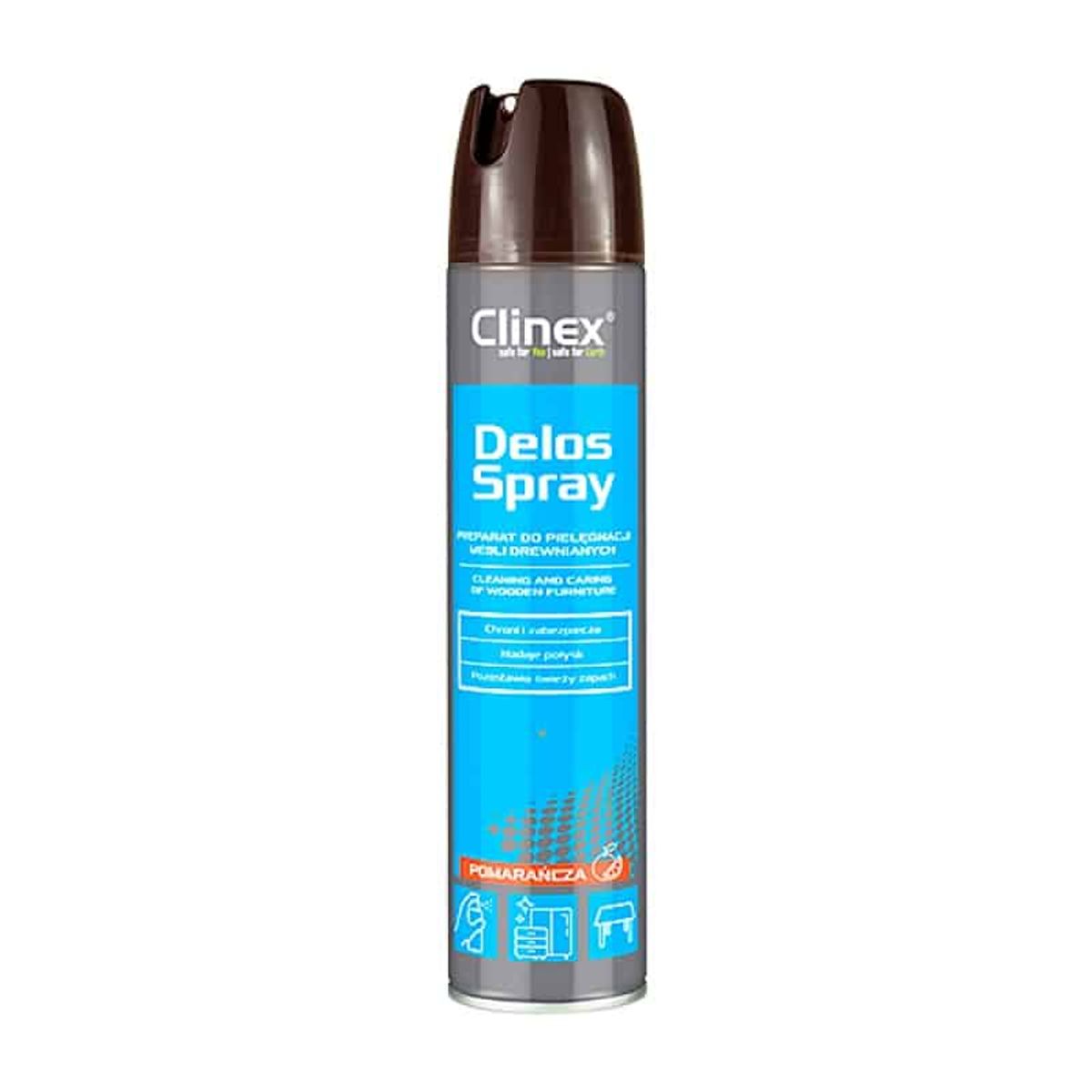 Træmøbelplejevæske CLINEX Delos Shine 300ml.