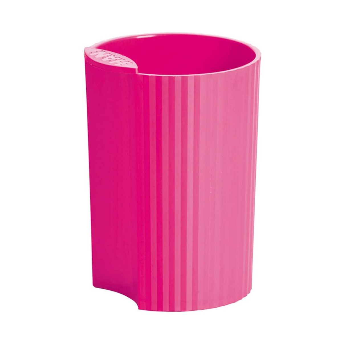 Pen holder pink moderne polypropylene.