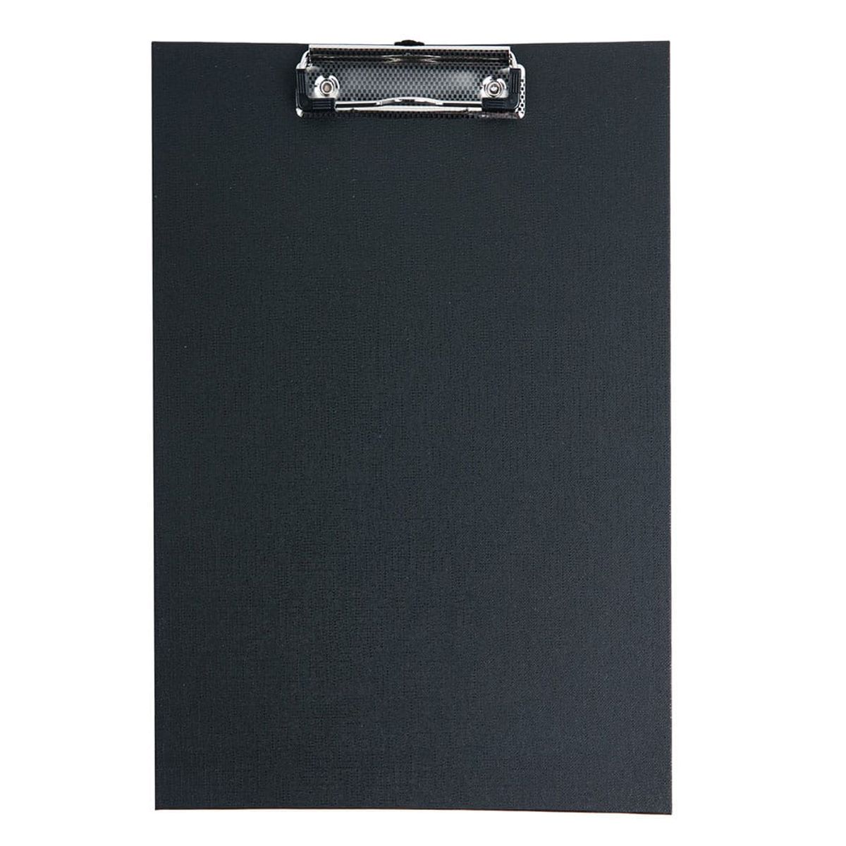 Clipboard A4 sort med klemme, uden forside