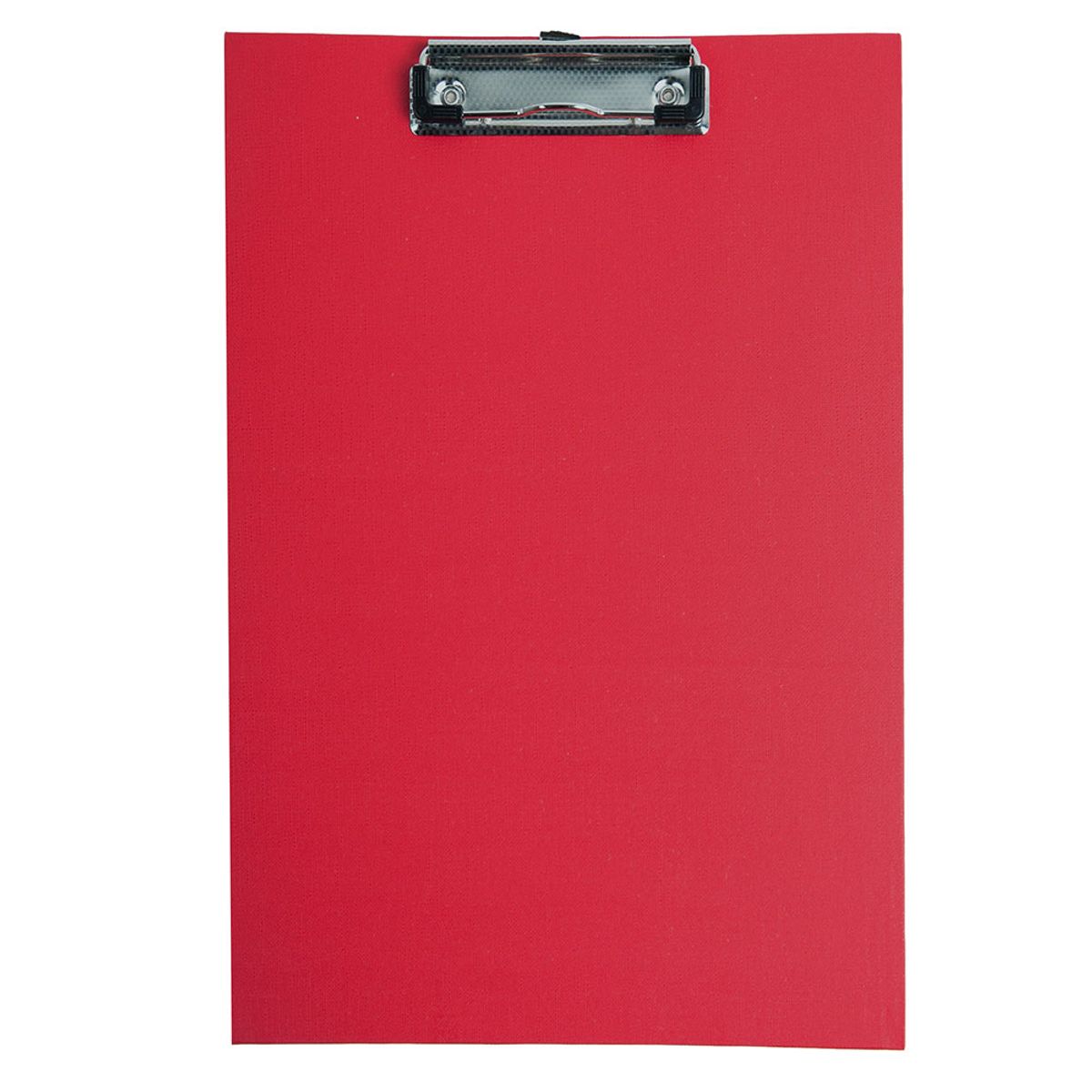 Clipboard A4 rød med klemme, uden forside