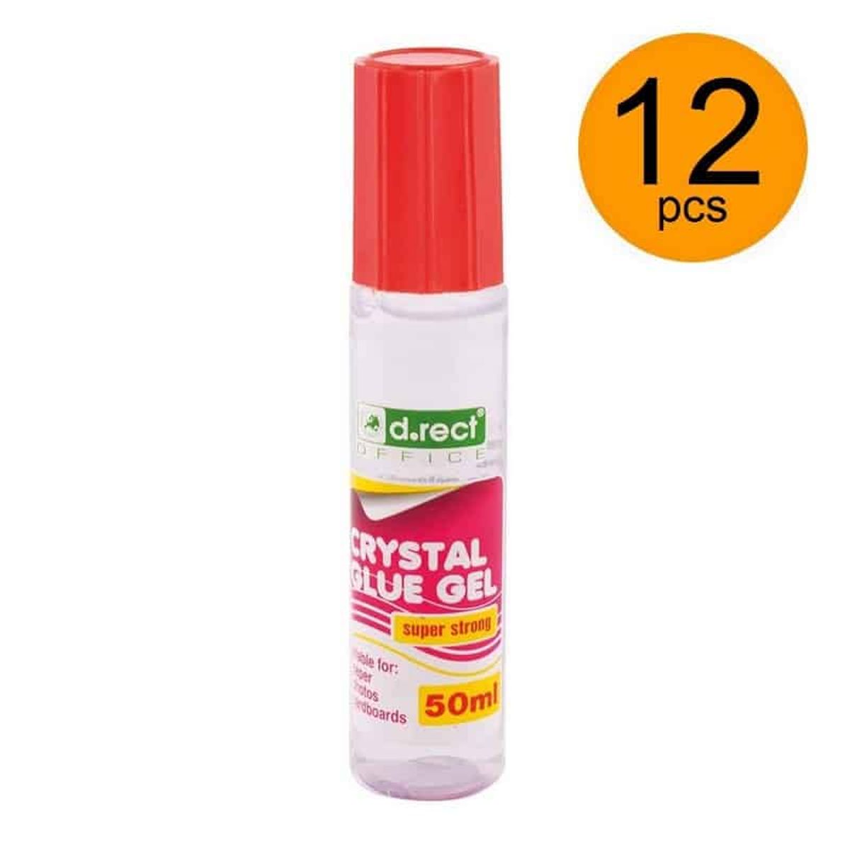 Lim transparent gel 12 stk a 50ml