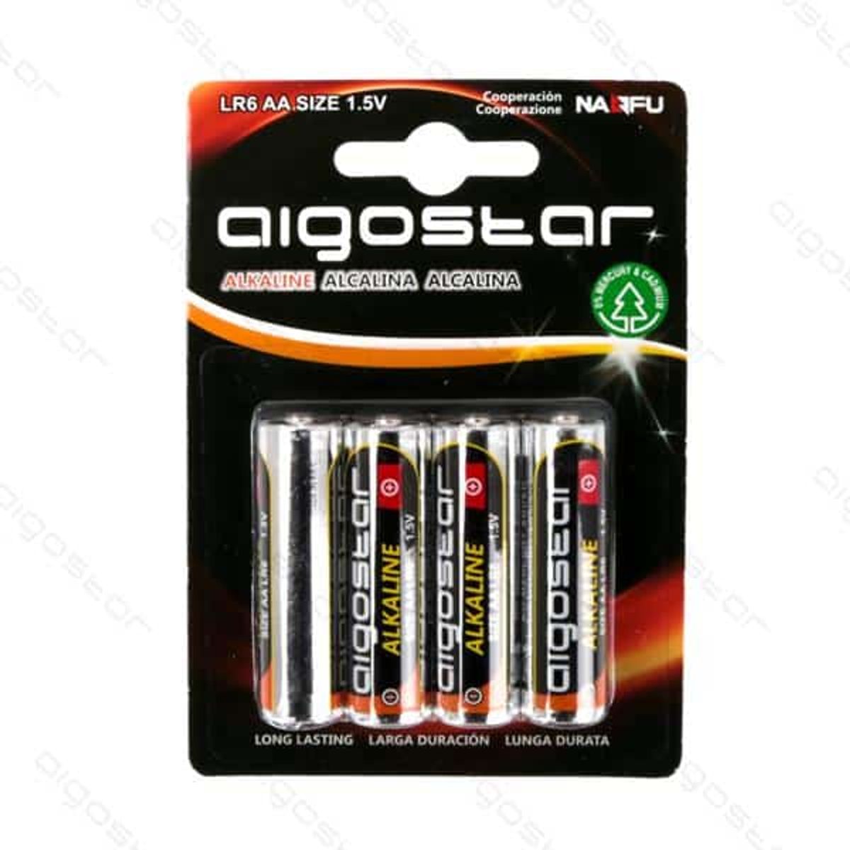 AA batterier 4 stk Alkaline LR06 1,5V