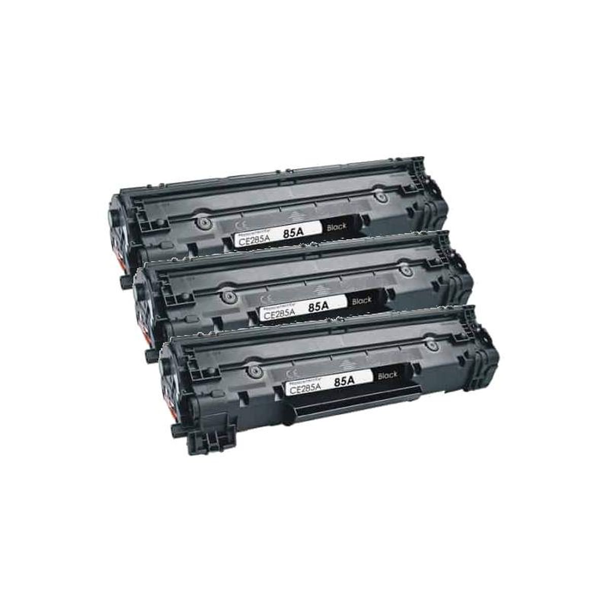 Rabat sæt! 3 stk HP 85A / X sort toner 6.000 sider i alt - Kompatibel - CE285A