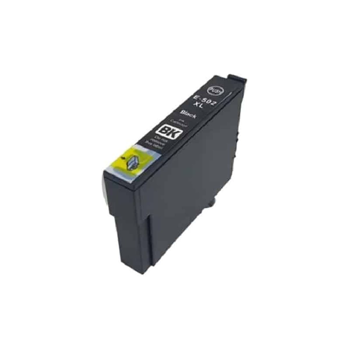 Epson 502XL sort blækpatron 13 ml C13T02W14010 - Kompatibel