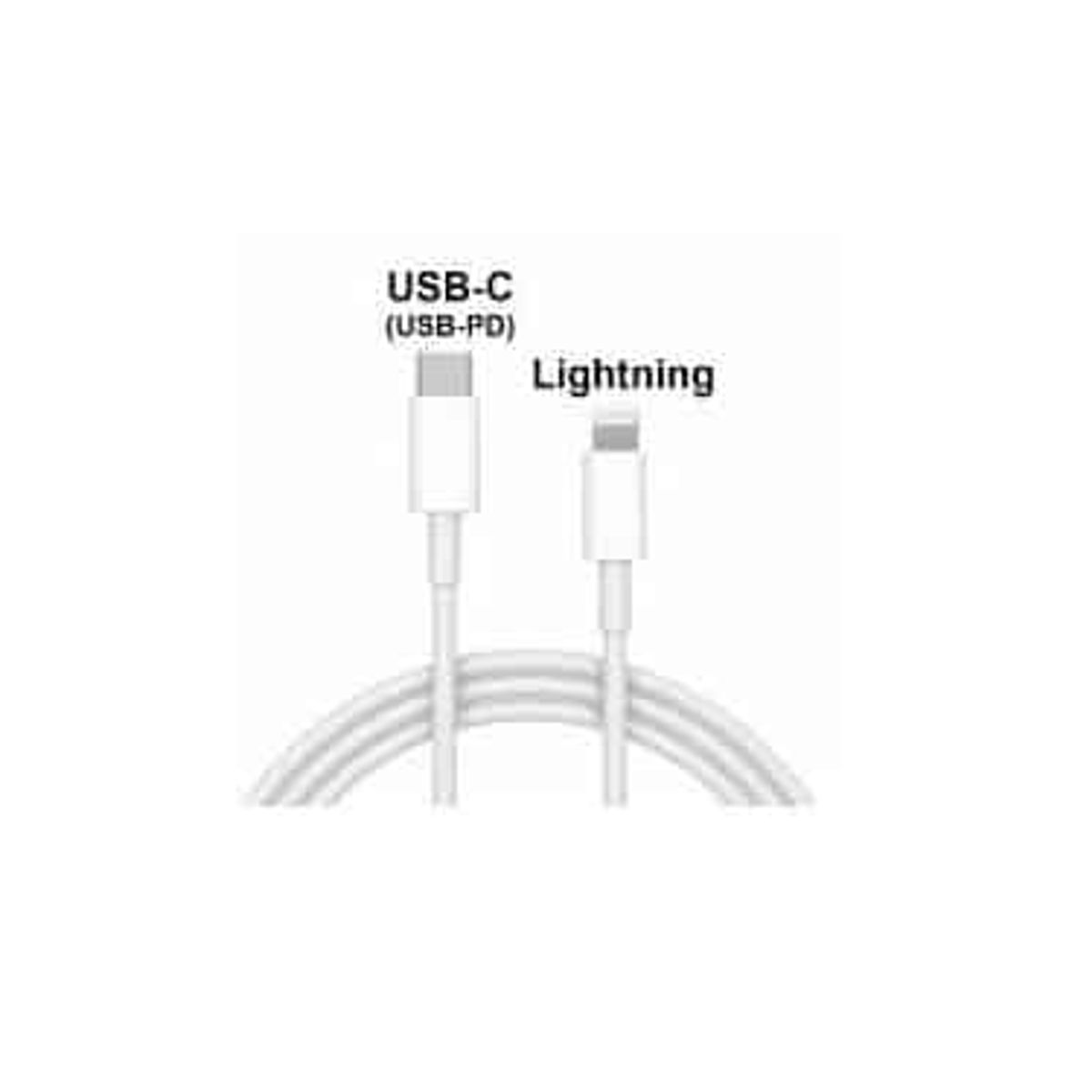 USB-C til Lightning opladningskabel 1 m