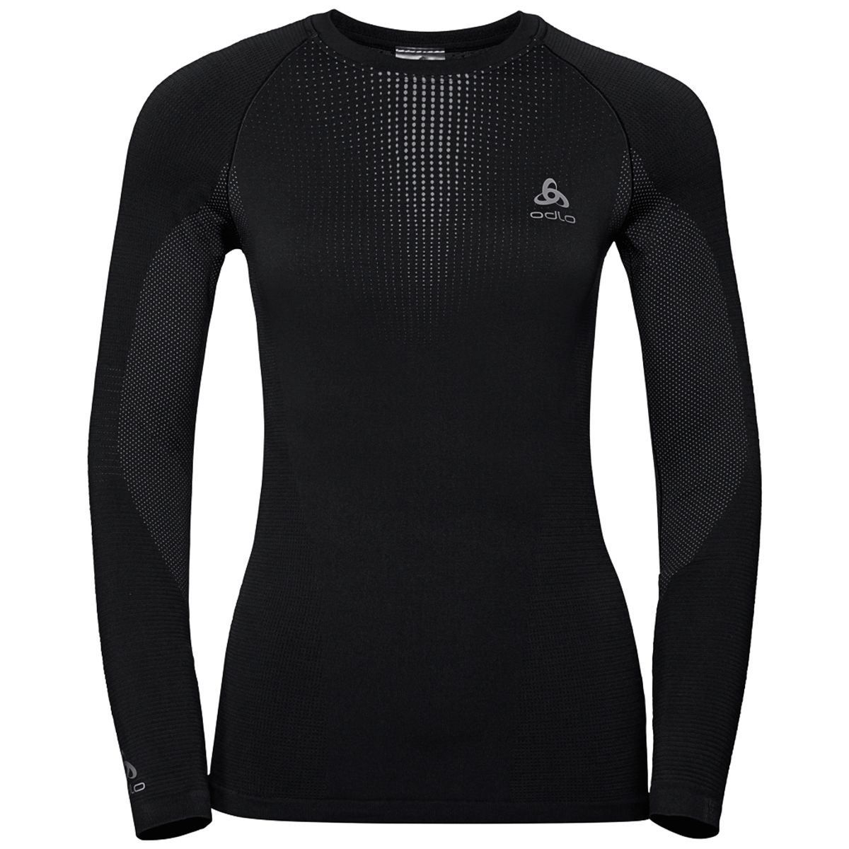 Odlo Performance Women's Syntetisk Baselayer Top Crew - Sort - Large