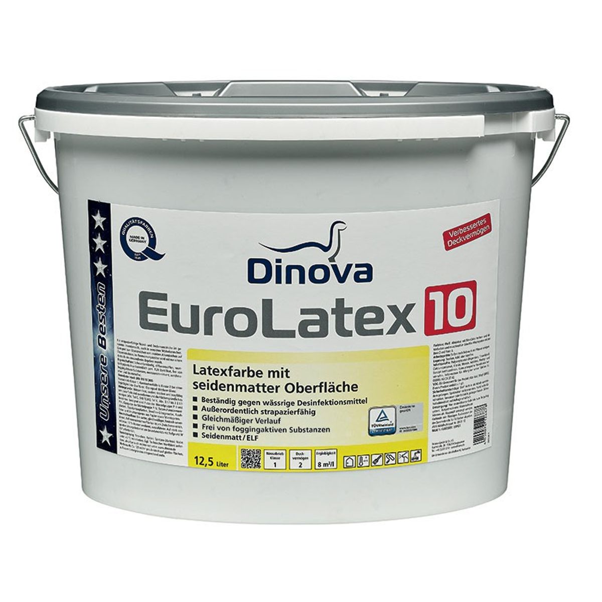 Vægmaling Glans 10 - Dinova Eurolatex 10-5 liter