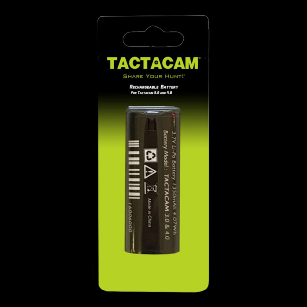 Tactacam Genopladelig batteri