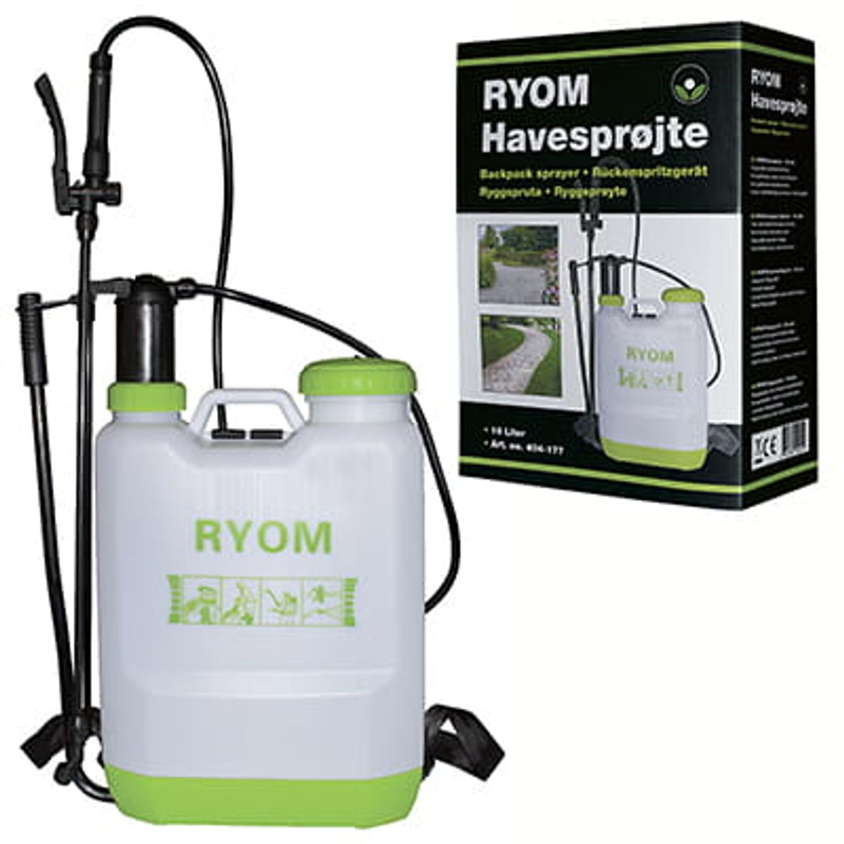 Ryom Rygsprøjte 16 ltr.