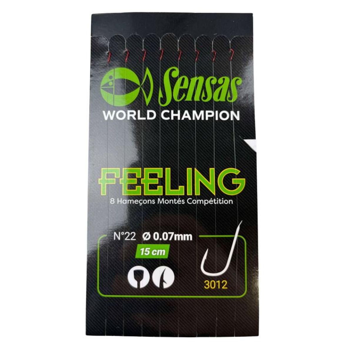 Sensas Feeling Hook To Nylon Forfang - 24