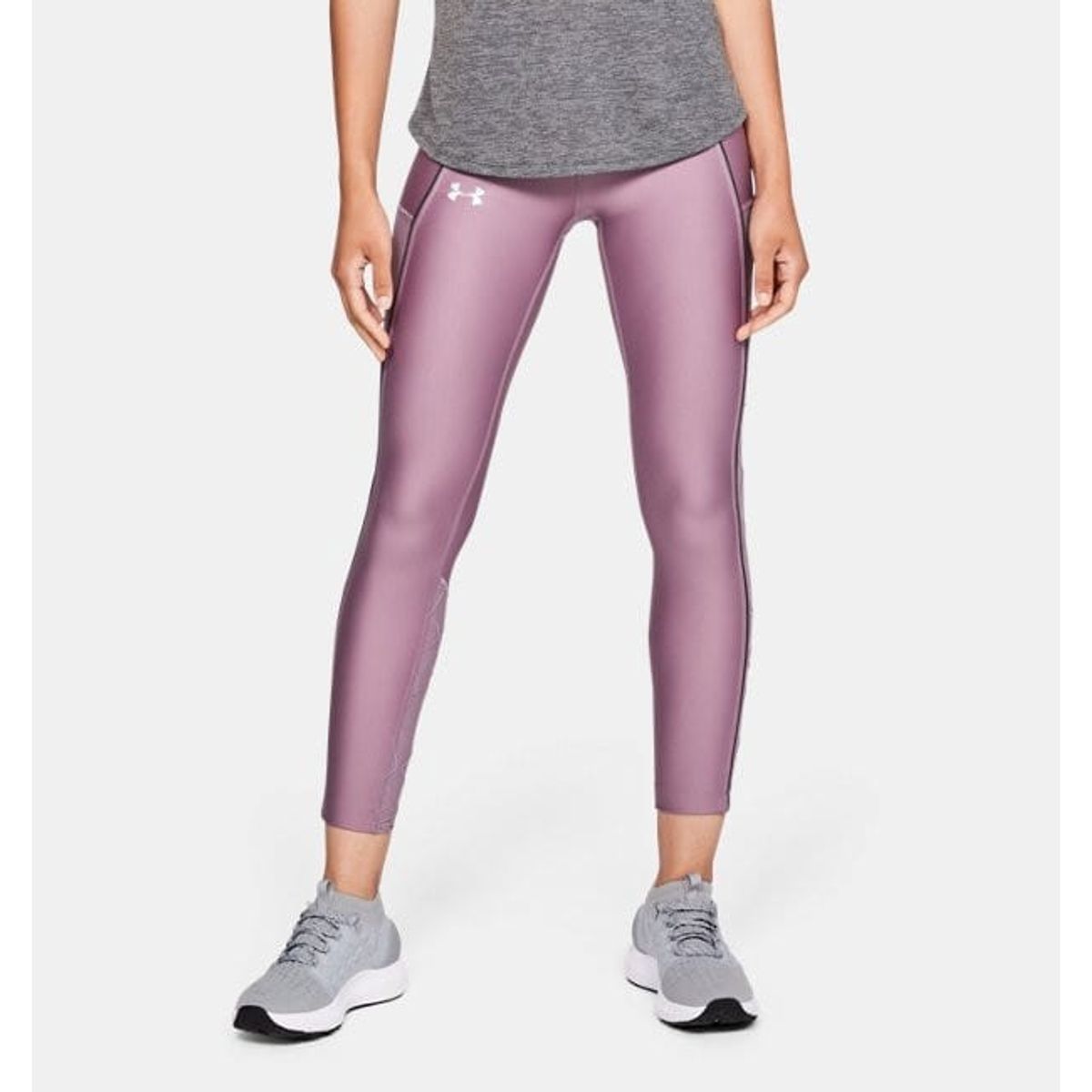 Kvinders Under Armour Leggings til løb Fly Fast Raised Thread Crop - Purple XS