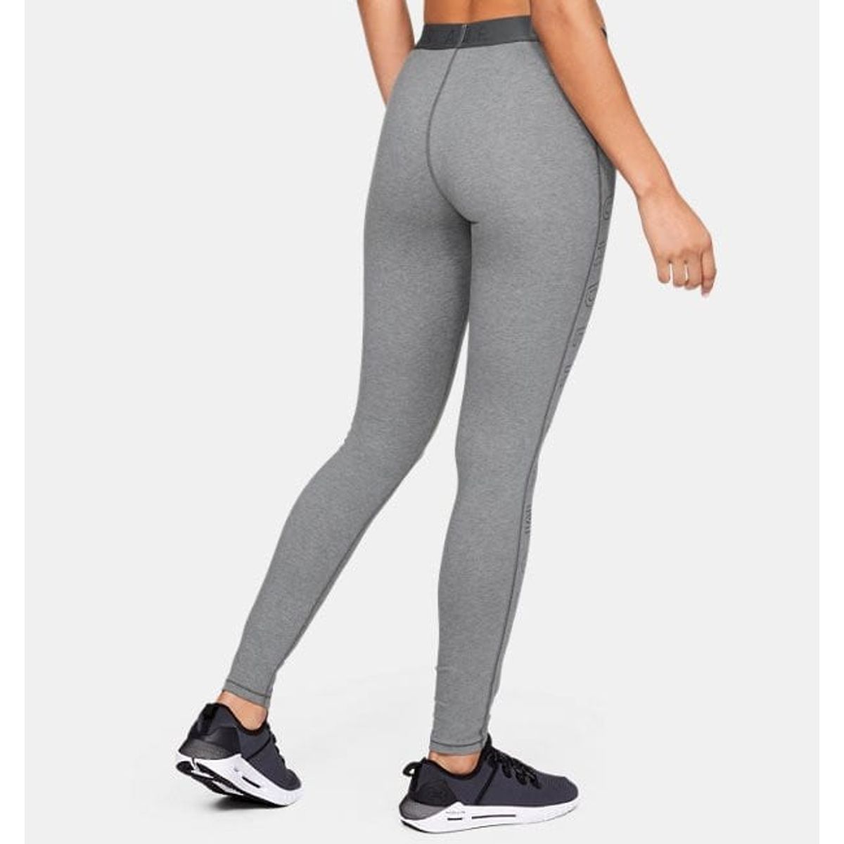 Kvinders Under Armour Favourite Wordmark Leggings - Grey XL