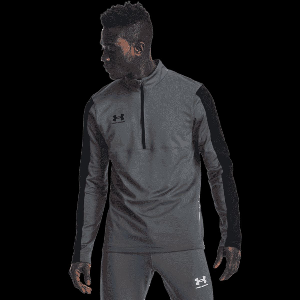 Mænds Under Armour Challenger Midlayer - Grå S