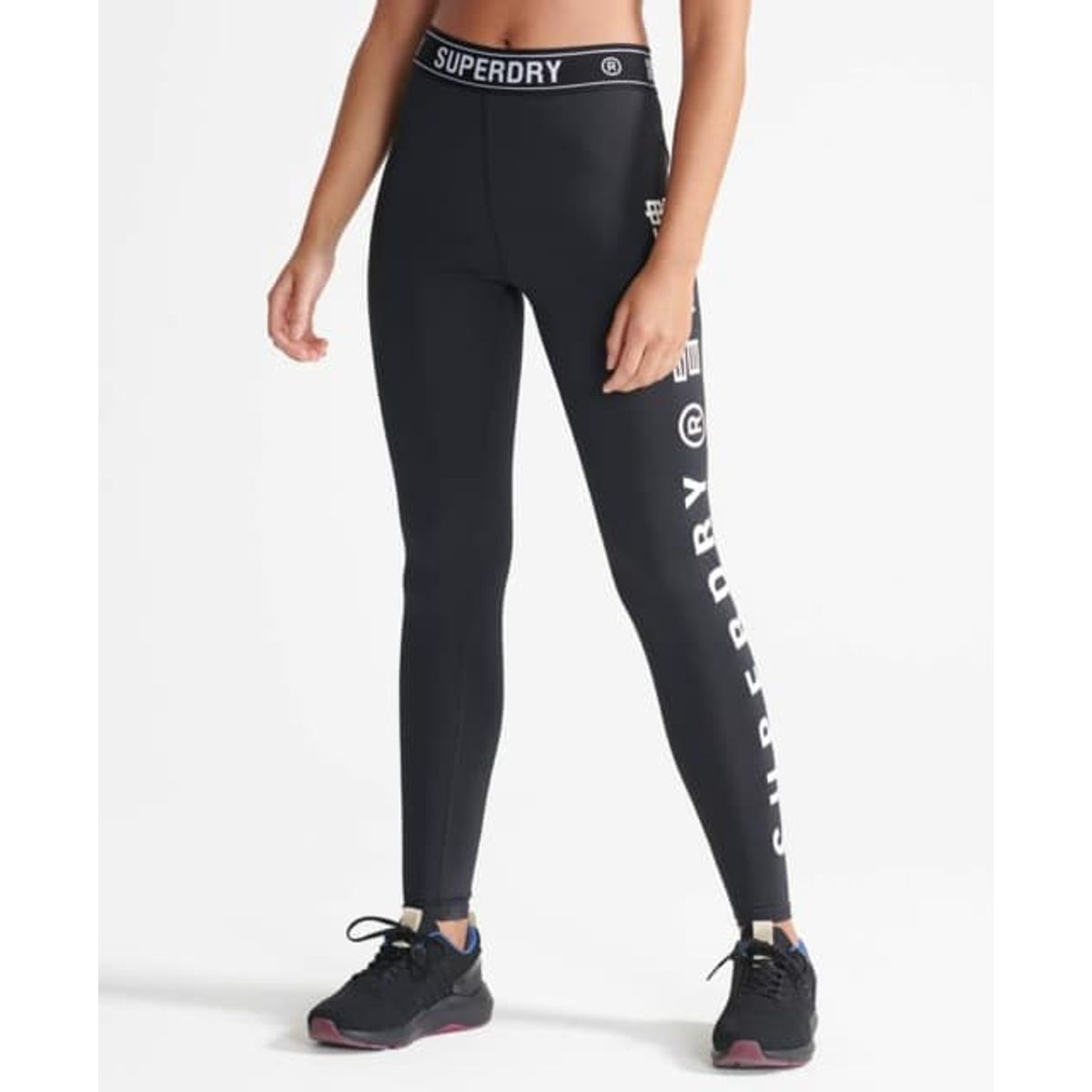 SuperDry Sport - Training Elastic Leggings - Black XS