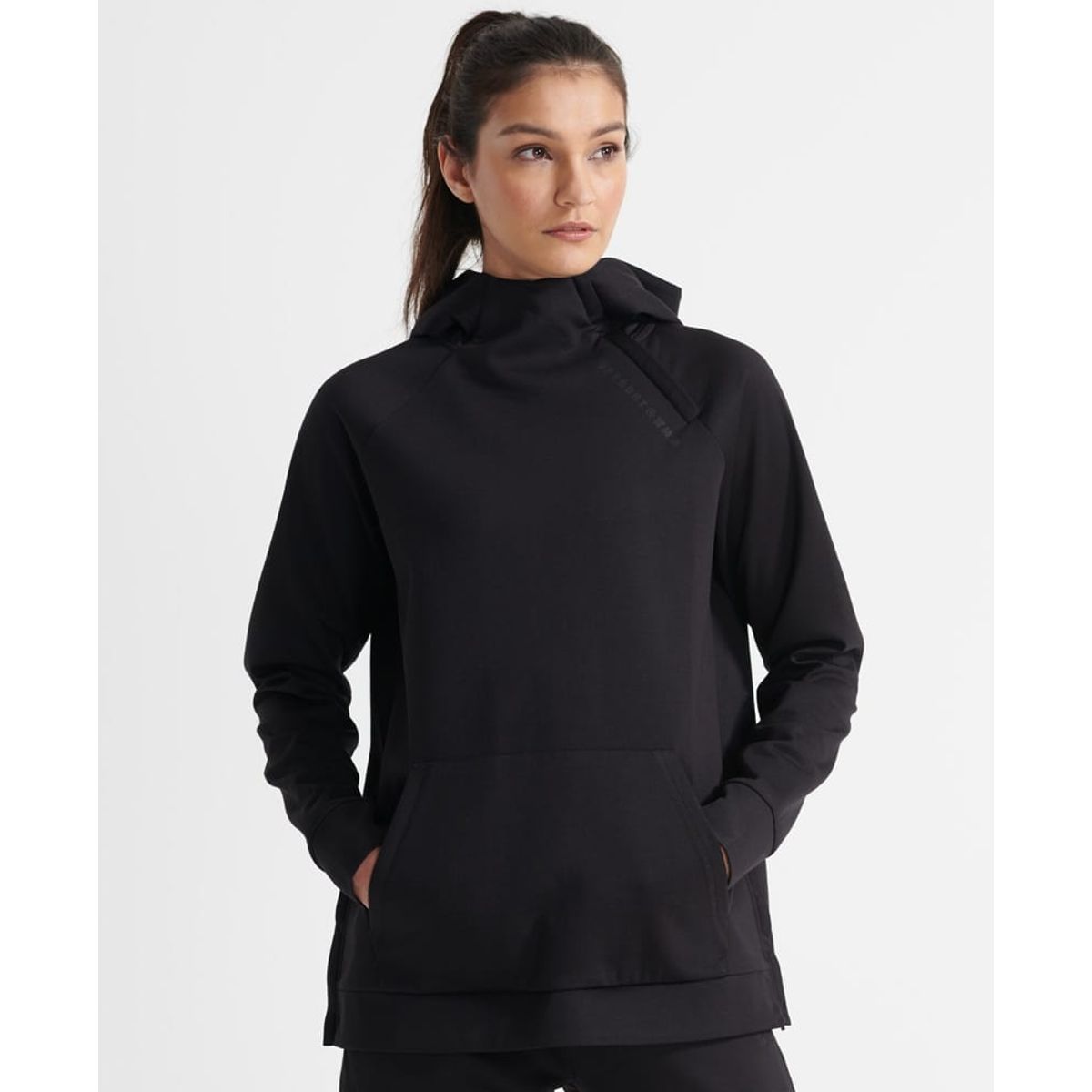 SuperDry Sport - Training Half Zip Overhead Hoodie - Black M