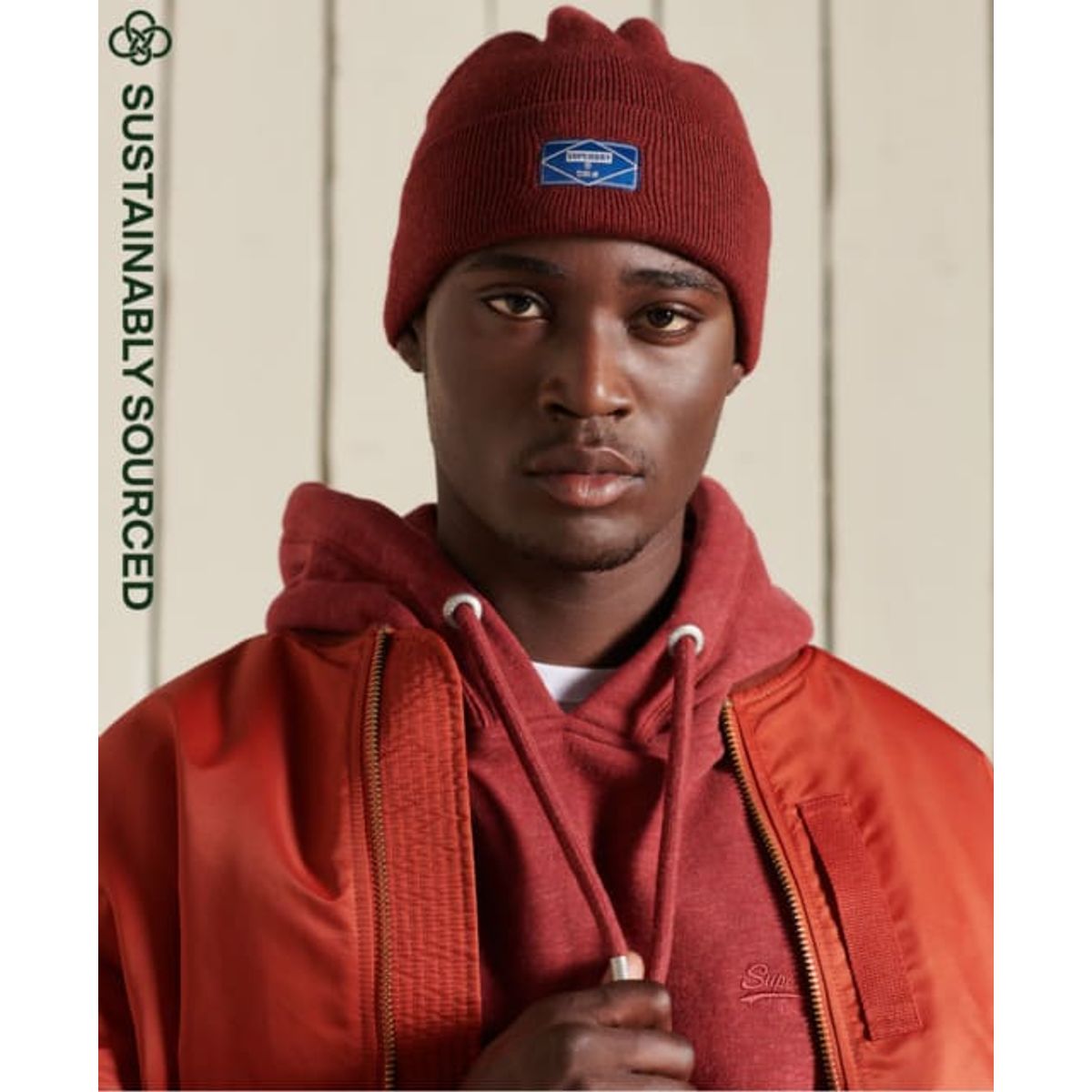 SuperDry Sport - Unisex Worker Beanie - Smoked Cinnamon 1SIZE