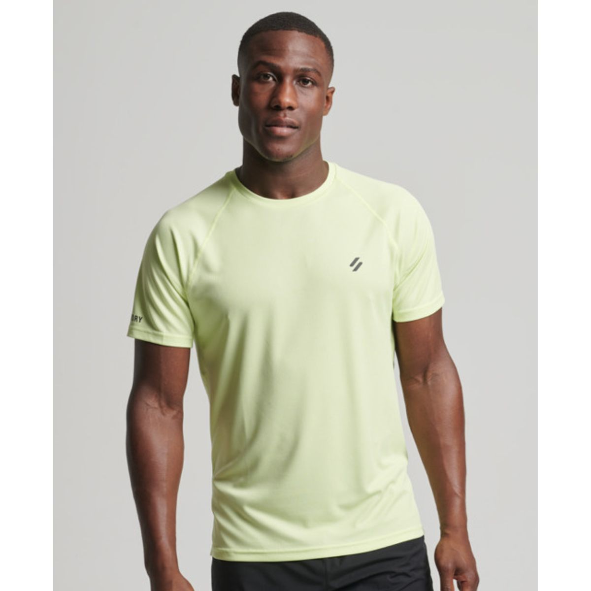 SuperDry Sport - Train Active Short Sleeve T-Shirt - Lime Yellow XL