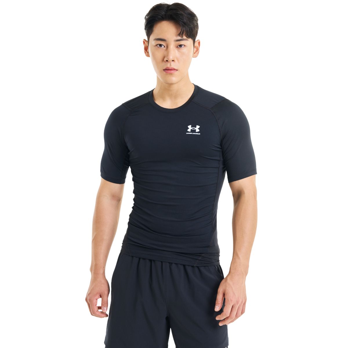 Mænds Under Armour - Compression SS T-shirt - Black S