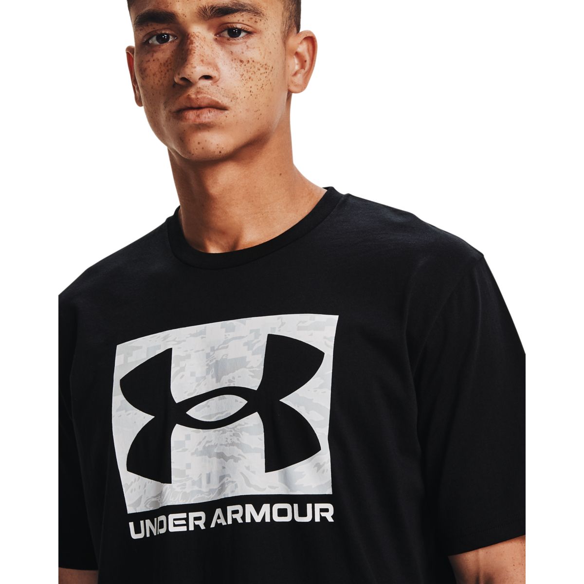 Mænds Under Armour - Abc Camo Boxed Logo SS T-shirt - Black 3XL