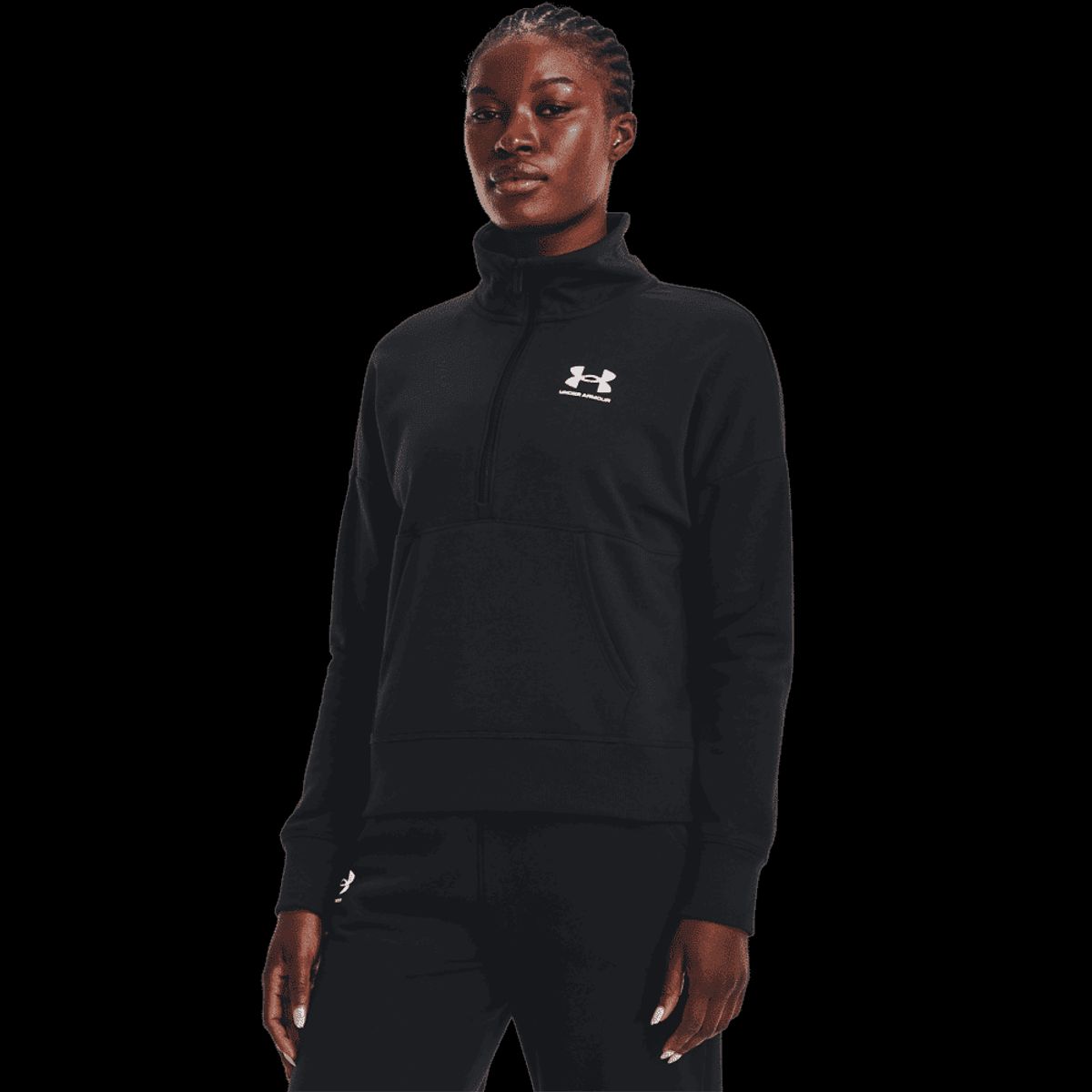 Under Armour Kvinder - Rival Fleece ½ Zip - Black S