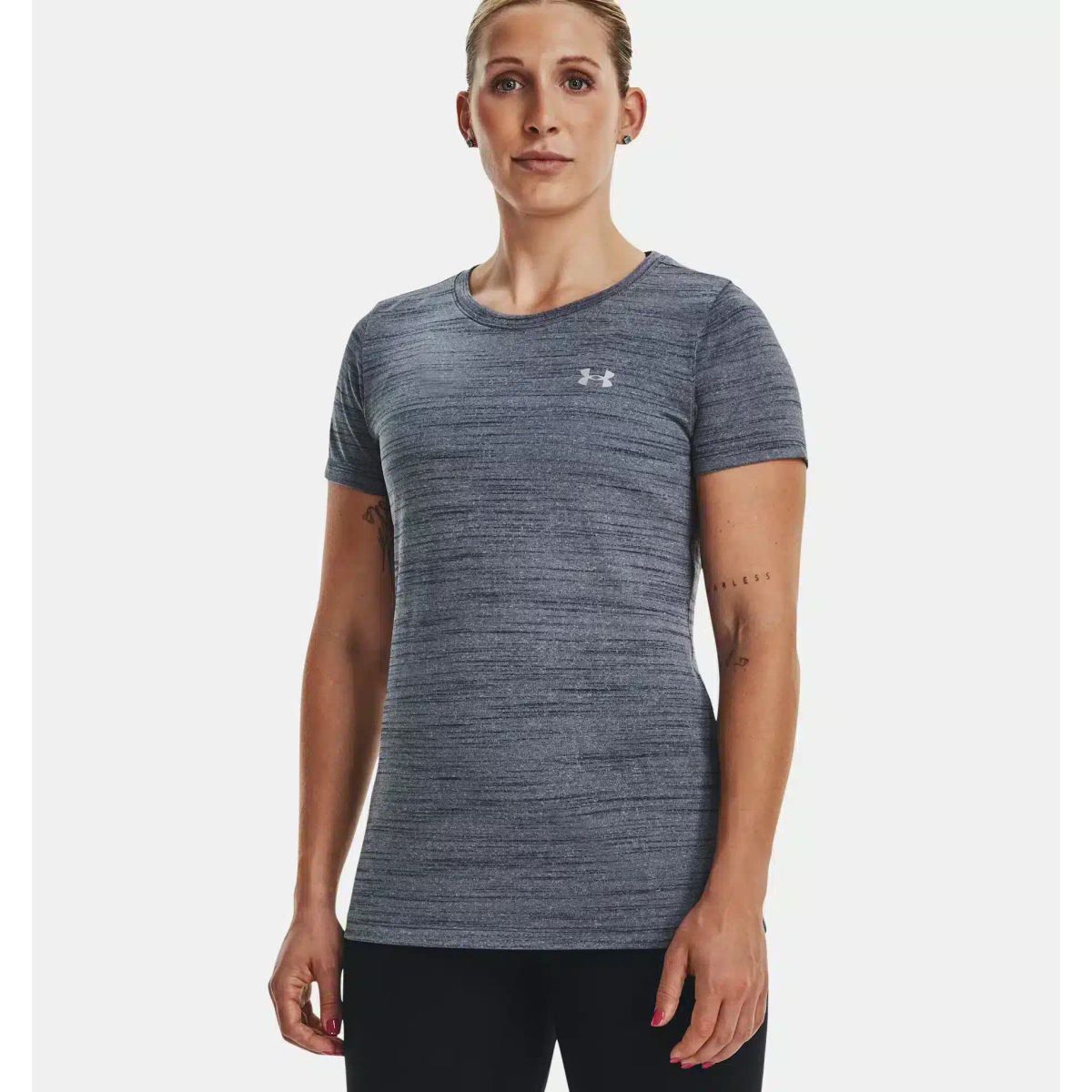 Kvinder Under Armour - Tech Tiger - Downpour Gray XS