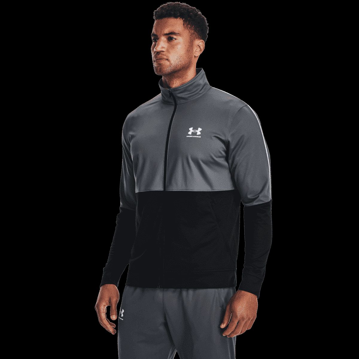 Mænd Under Armour - Pique Track Jacket - Pitch Grå S