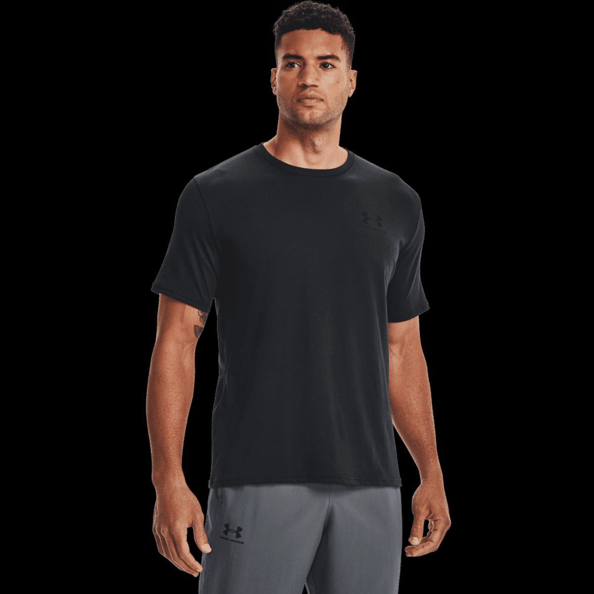 Mænds Under Armour - Sportstyle Left Chest - Sort L