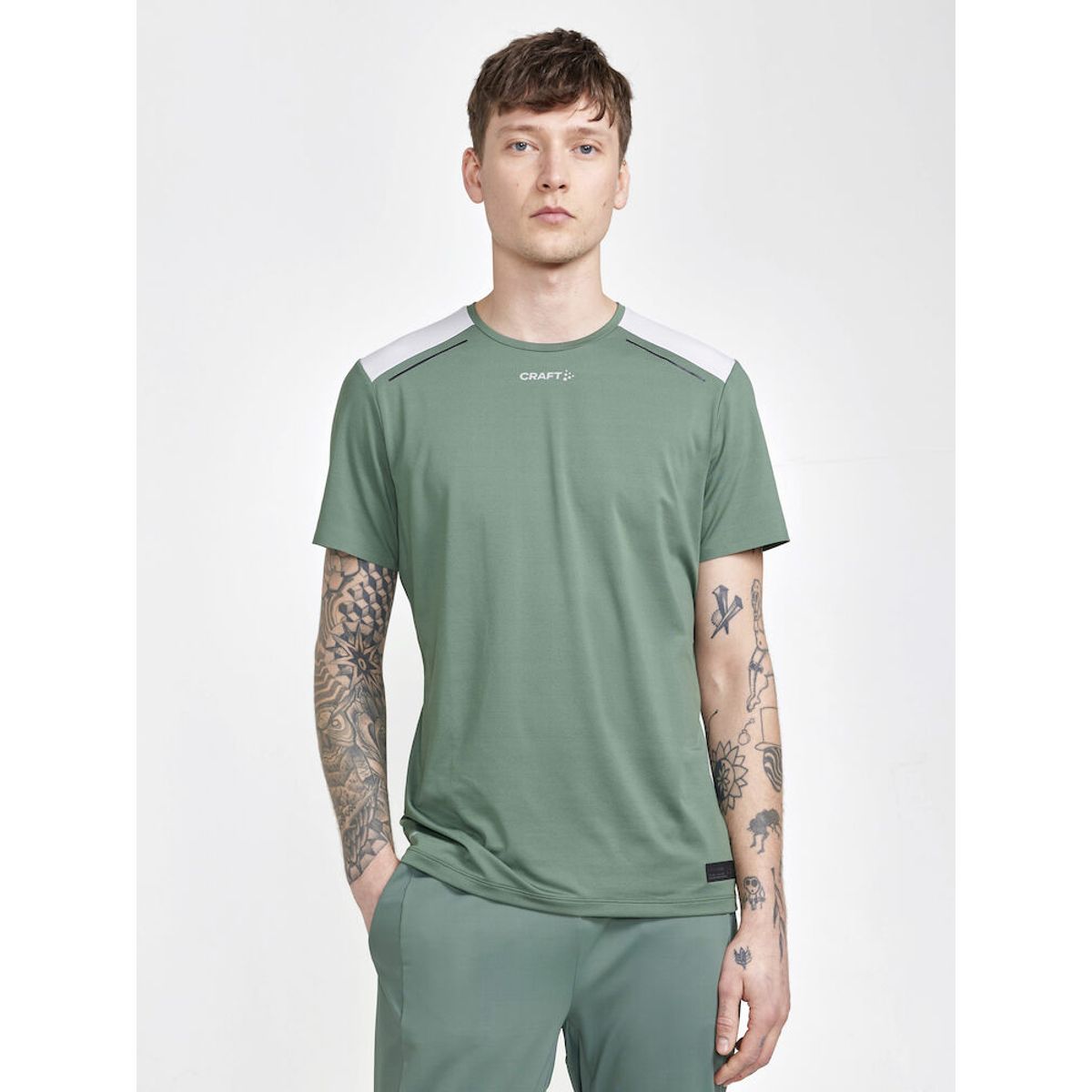 Craft - Pro Hypervent Ss Tee M - Moss / Flex XL