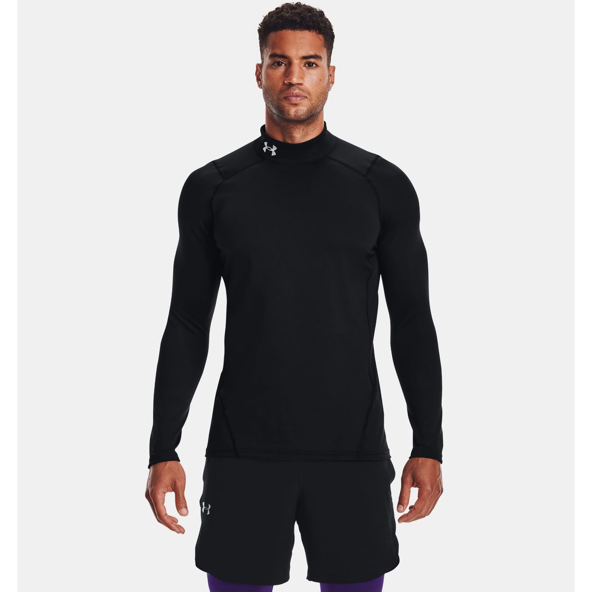 Under Armour Mænds - ColdGear Fitted Mock - Black M