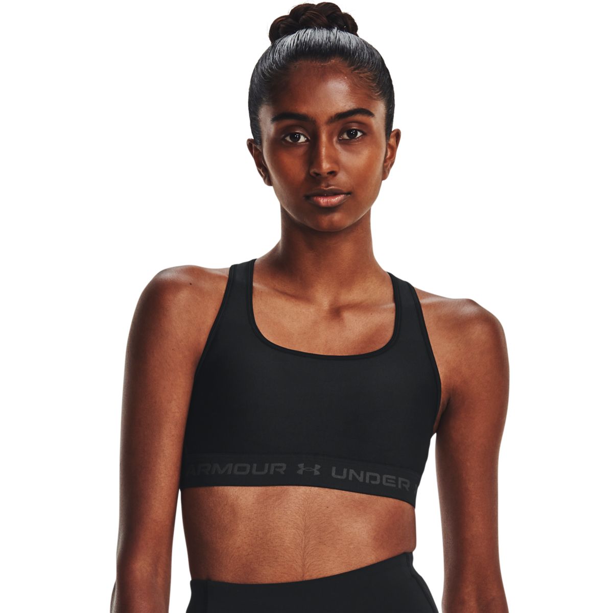 Kvinders Under Armour - Mid Crossback Sports Bra - Black XS