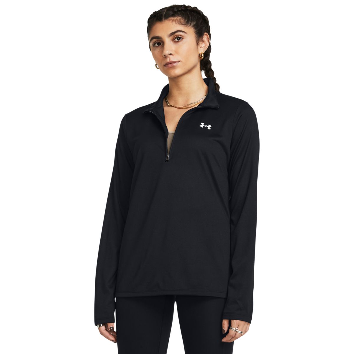 Kvinders Under Armour - Langærmet Tech 1/2 Zip - Black XL