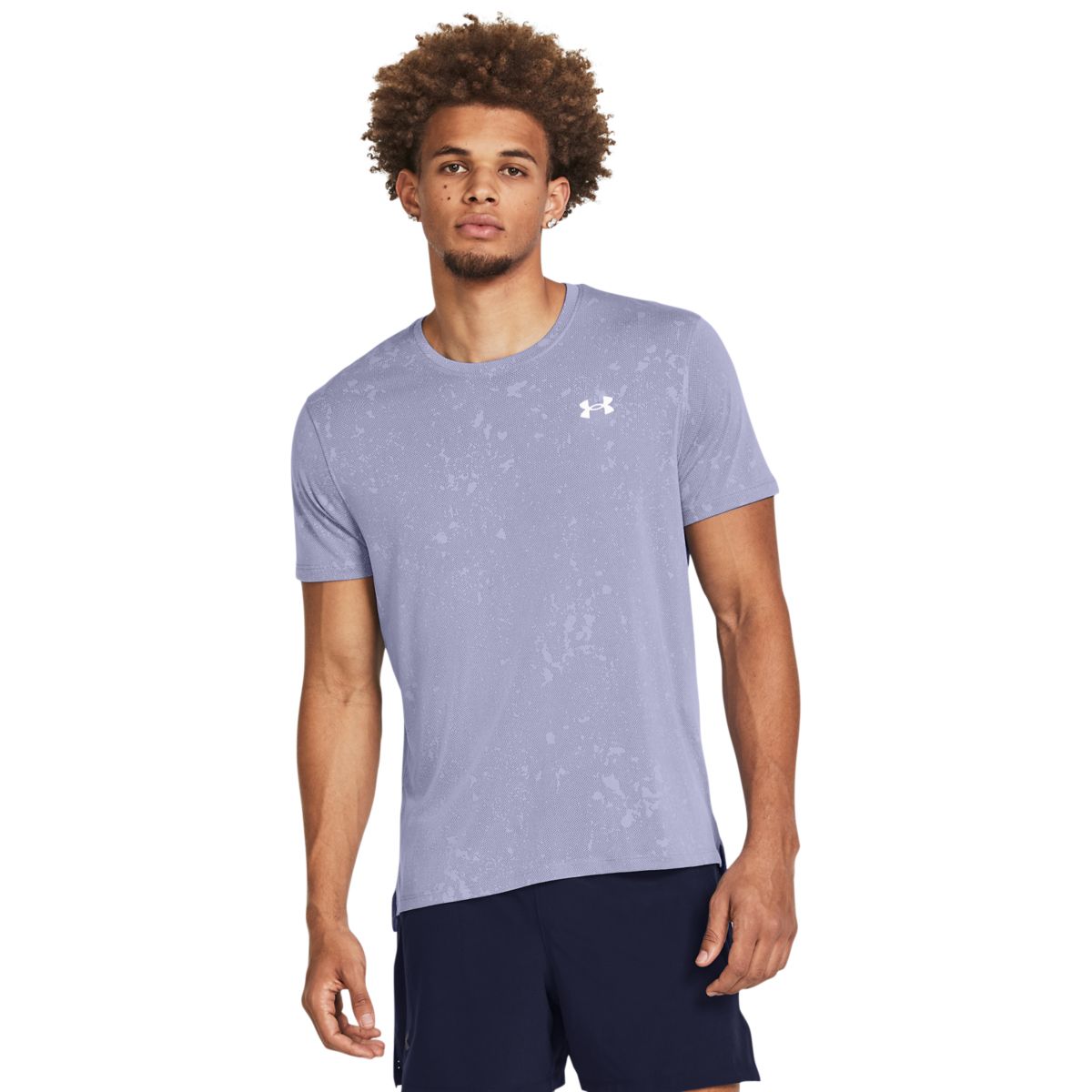 Under Armour Mænd - Launch Splatter T-Shirt - Celeste L